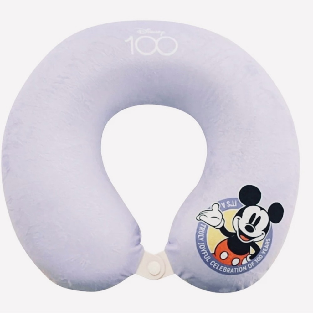 New! Disney 100 year celebration neck travel pillow